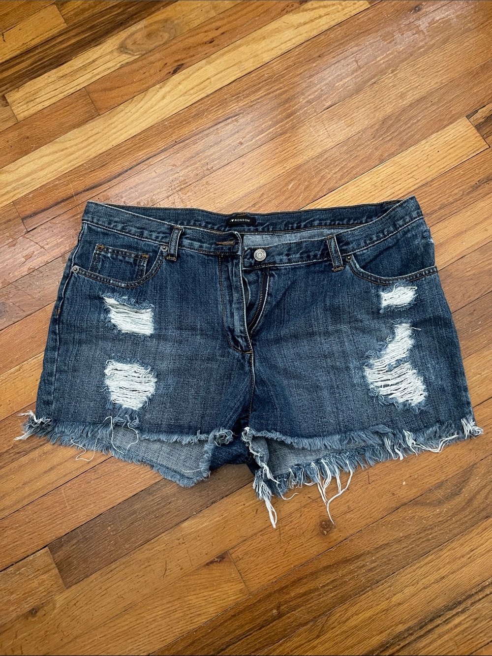 I Heart Ronson Distressed Denim Women’s Shorts